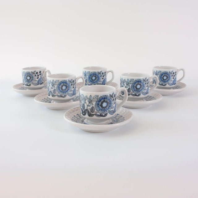 Mid-Century Modern Vintage Tea Set from Raul da Bernarda, Alcobaça, Portugal, 1970s, Set of 9 For Sale - Image 3 of 18