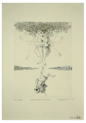 Leo Guida, Fata Morgana, Original Etching, 1975