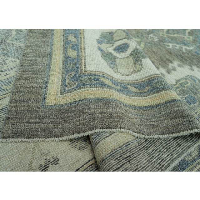 Brown Turkish Oushak Rug 9'2" x 12'6" #19364 For Sale - Image 8 of 8