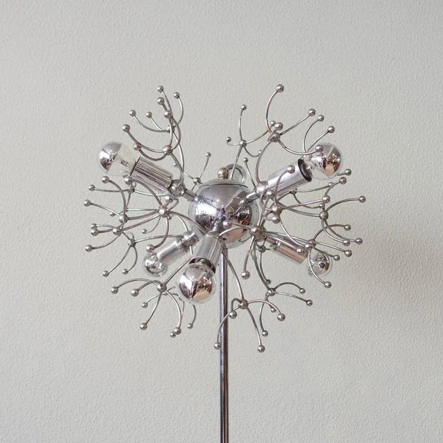 Mid-Century Modern Sputnik Floor Lamp by Gaetano Sciolari for Sciolari, 1970s For Sale - Image 3 of 14