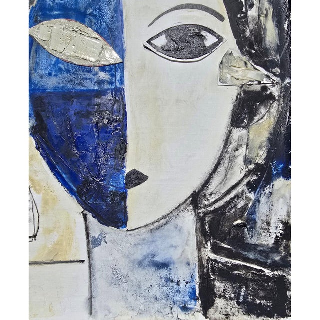 Original Oil Painting 'Portrait of a Woman' by Diane Grant, Unframed For Sale - Image 9 of 11