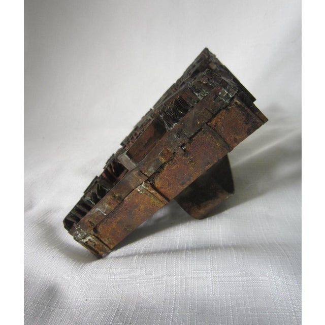 Tribal Batik Antique Copper Printing Block, Stamp For Sale - Image 3 of 4