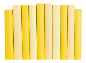 Decorative Books - Daffodil Paper Wrapped Book Bundle - 1 Foot of Yellow Books