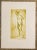 1976 Margaret Friendland standing female nude in yellow. Pencil signed and number 4 of 5.