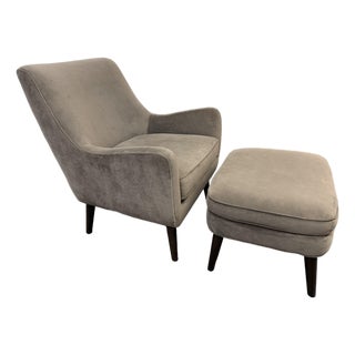 Room & Board Quinn Chair + Ottoman, Set For Sale