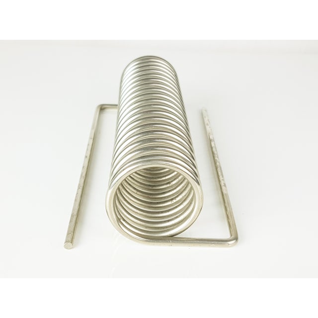 Silver Ressort Letter Rack by Yonel Lebovici for Distrimex, 1969 For Sale - Image 8 of 10