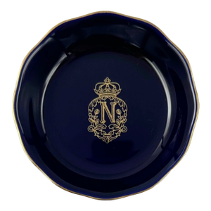 Vintage Le Negresco Hotel Nice, France Cobalt Blue Ashtray Catchall Dish