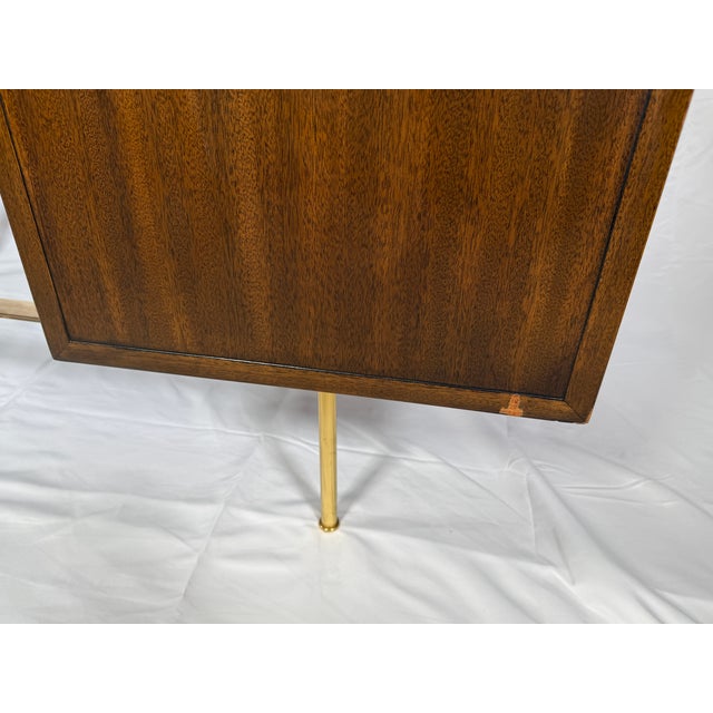 Brass 1950s Harvey Probber Metaphor Writing Table For Sale - Image 8 of 17