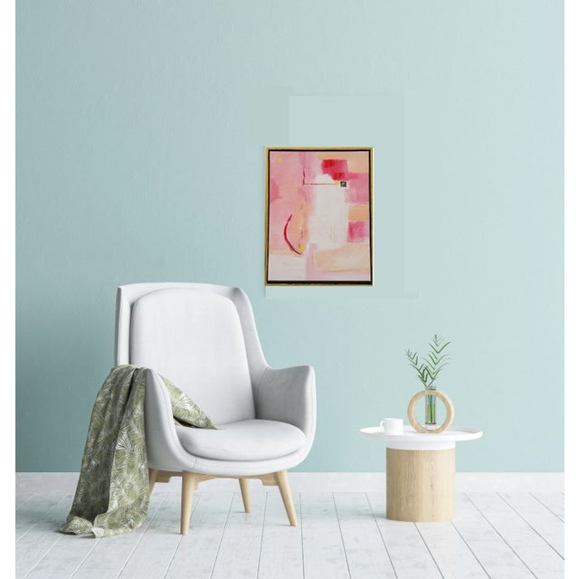 "She Proved She Was a Star" Small Framed Abstract by Christine Frisbee For Sale In Providence - Image 6 of 10