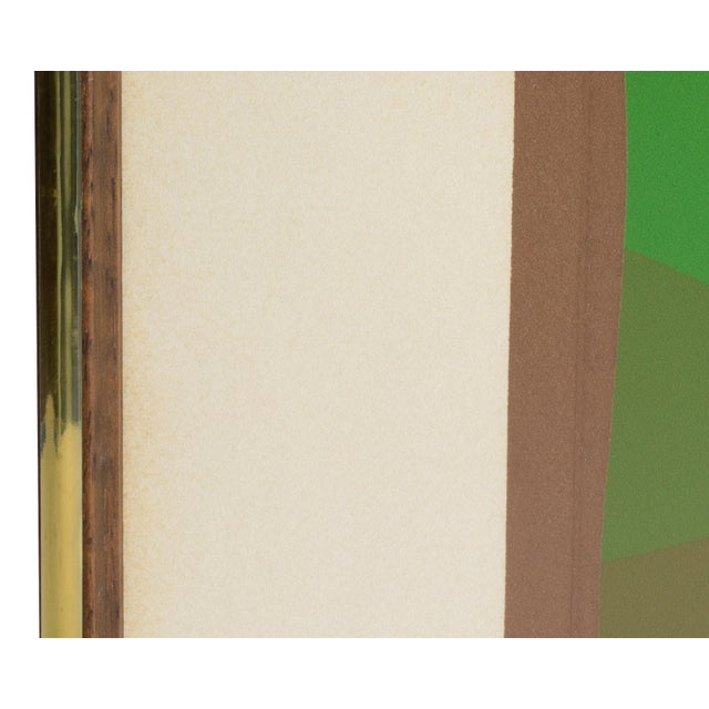 Orange “Morning Glory” Abstract Serigraph Print by Garry C. Kaulitz For Sale - Image 8 of 9