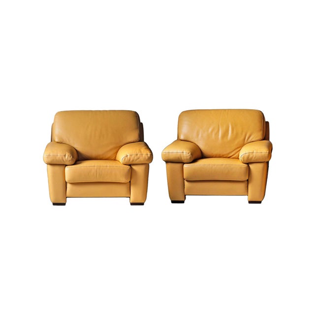 French Leather Chairs Burov of Paris’ - A Pair For Sale - Image 9 of 9
