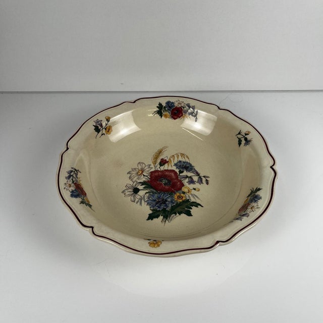 Agreste Saladier Plate Sarreguemines, 1930s For Sale - Image 3 of 8
