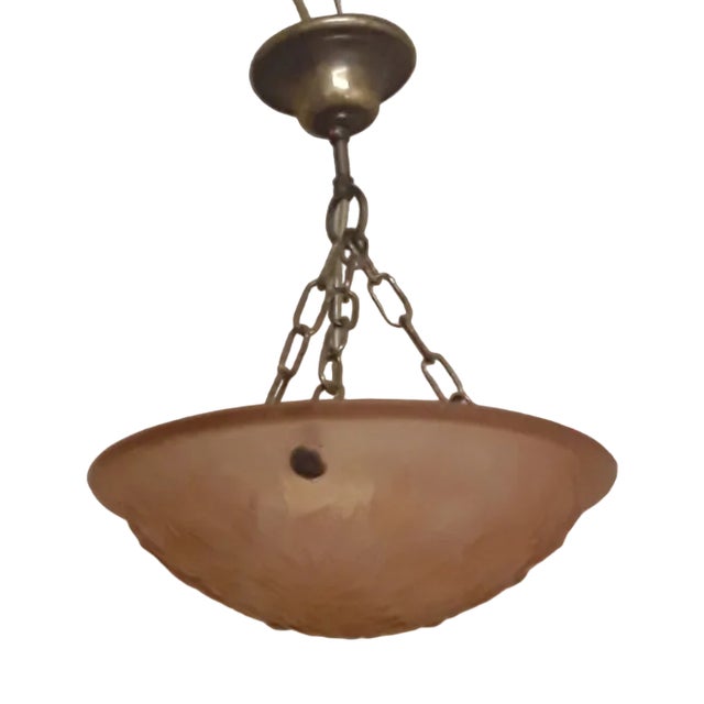 Vintage French Art Deco Ceiling Lamp, 1930s For Sale