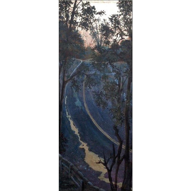 Impressionist Duke Windsor, Impressionistic Cityscape Acrylic Painting, "Stop Ahead" For Sale - Image 3 of 3