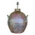 Vintage Coastal Patinated Hammered Copper Lamp For Sale