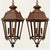 Metal Mid 20th Century French Large Scale Hexagon Copper / Cast Iron & Brass Three Light Lanterns - Pair For Sale - Image 7 of 11