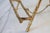 Vintage Faux Bamboo Brass Tabletop Display Easel For Sale - Image 9 of 10