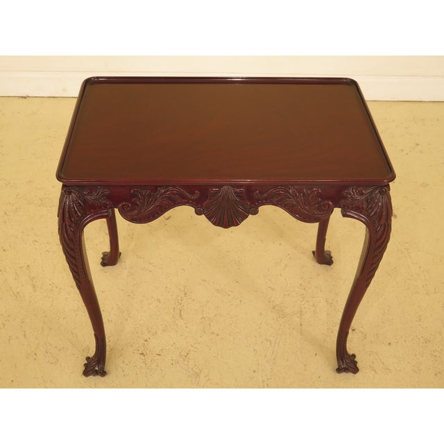 Kindel Carved Mahogany Irish Tea Table Chairish
