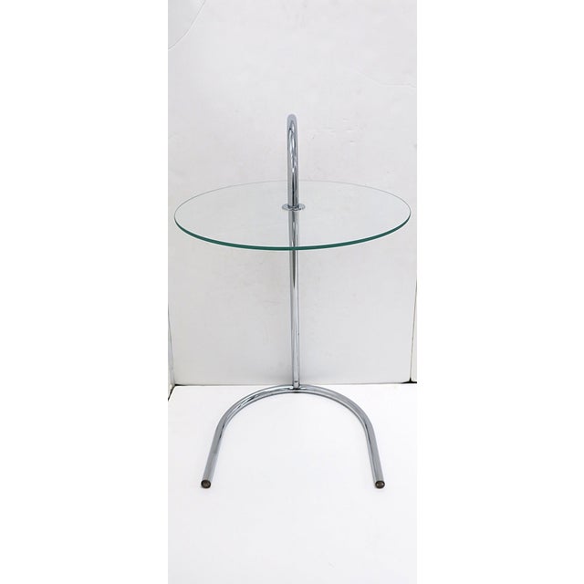 Ikea Chrome and Glass Side Drinks Table Tord Björklund, Circa 1970s 1980s For Sale - Image 4 of 12