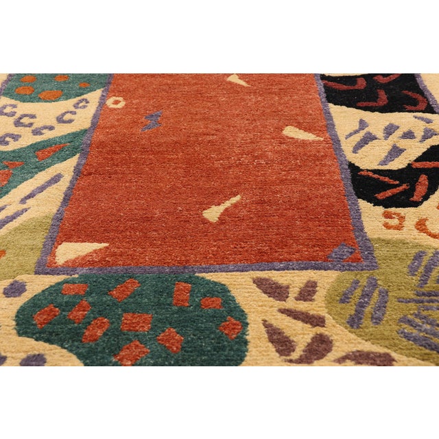 Late 20th Century Vintage Tibetan Rug, 03'01 X 05'01 For Sale - Image 5 of 10