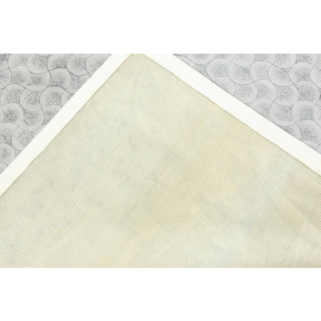 Contemporary Arches Silver and Gray Wool Rug by Doris Leslie Blau For Sale - Image 9 of 9