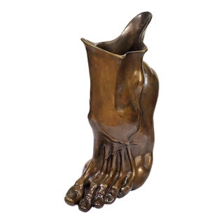 Monumental Modern Bronze Sculpture "Foot" by Adam Kurtzman 2/25 For Sale