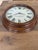 Vintage American Wooden Wall Clock For Sale - Image 4 of 12