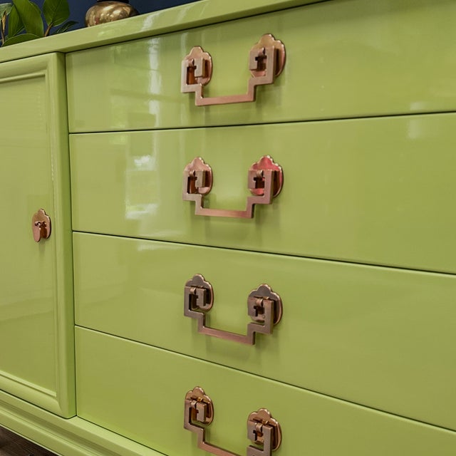 1970s 1970s Langstrom Chinoiserie Lacquered Buffet For Sale - Image 5 of 6