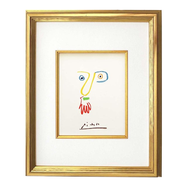 1960s Picasso Lithograph 45 Don Bob Framed For Sale