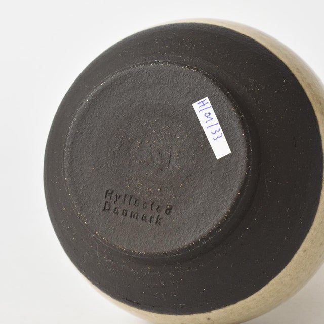 Ceramic Small Danish Ceramic Vase from Hyllested, 1960s For Sale - Image 7 of 9