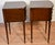 1930s Pair of French Louis XVI Walnut Nightstand / Bedside Table For Sale - Image 13 of 18