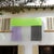 Planos Cromáticos outdoor installation presented at TROBAT’s latest popup - an assembled collage in tulle. This chromatic...