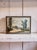 French Oil Board - Landscape with charming scene with a country road.Newly framed in grey wooden floating frame, ready to...