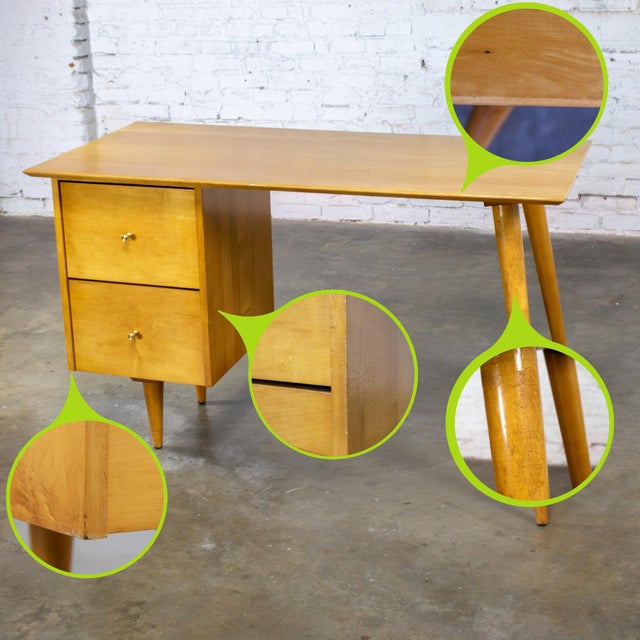 Mid-20th Century MCM Maple Student Desk #1560 Planner Group for Winchendon by Paul McCobb For Sale - Image 10 of 18