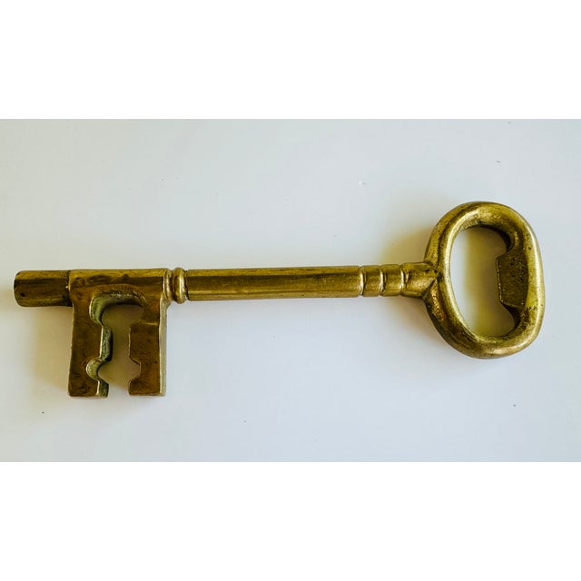 Late 20th Century Vintage Keys to the Midwest Brass Skeleton Key Bottle Openers - Set of 3 For Sale - Image 5 of 5