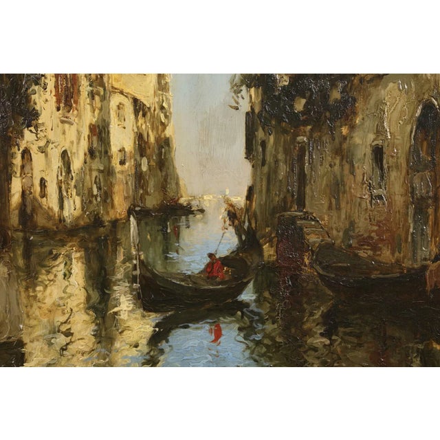 Large Post Impressionist Oil Painting Venice, Albert Duprat 1882-1974 For Sale - Image 10 of 12