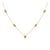 Minimalist Citrine Station Necklace | Dainty Stacking Layering Necklace | Simple Chain Link Necklace For Sale