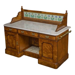 Aesthetic Movement Walnut Washstand For Sale