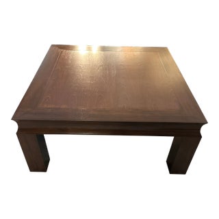 Custom Mahogany Coffee Table For Sale