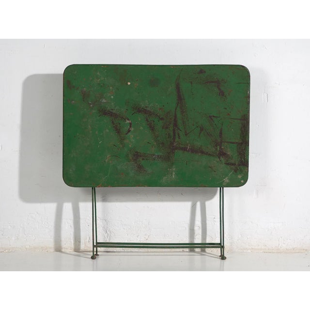 Metal Vintage Folding Garden Table, 1920 For Sale - Image 7 of 8