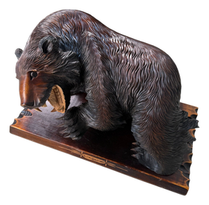 Ainu Wooden Bear Sculpture, 1950s
