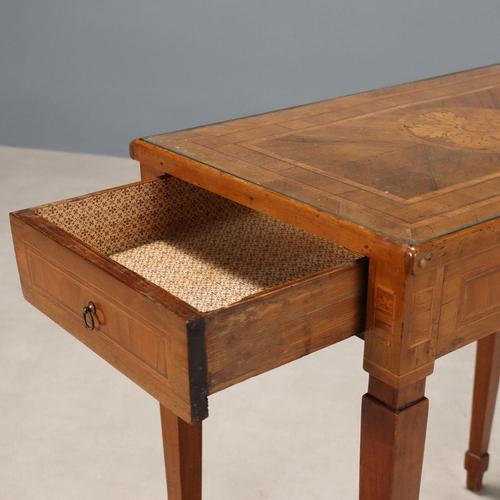 Neoclassical Coffee Table in Walnut For Sale - Image 3 of 10