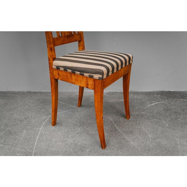19th Century Biedermeier Chairs in Birch, Set of 6 For Sale - Image 13 of 18