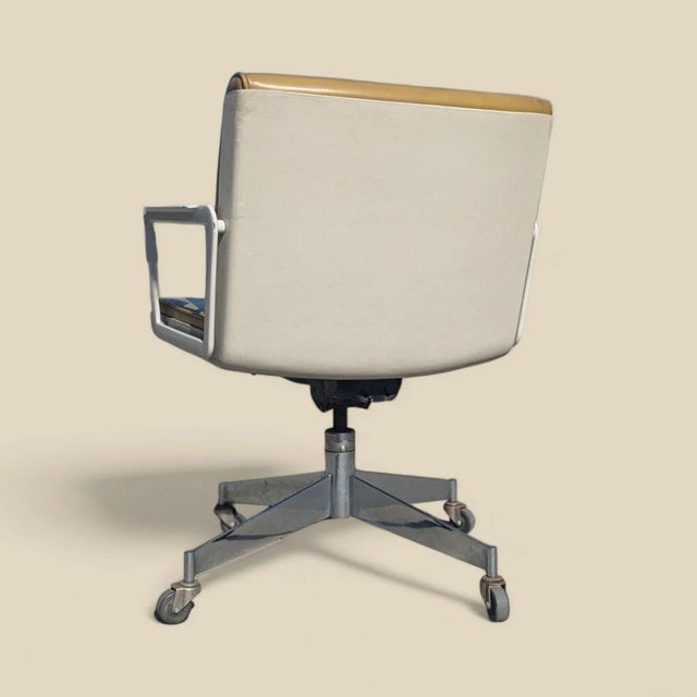 1970s Mid-Century Chrome and Molded Plastic Desk Chair For Sale - Image 9 of 10