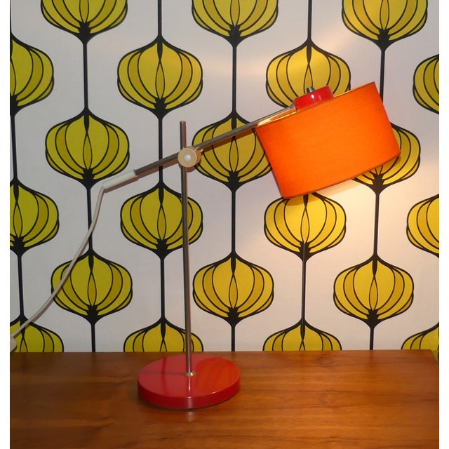 WOW! 70s Space Age Original! Design highlight Superstylish table lamp Space Age / Panton era Manufacturer unknown...