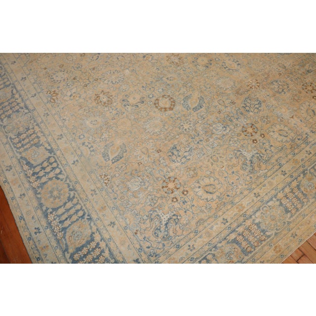 Early 20th Century Antique Persian Tabriz Large Room Size Rug For Sale - Image 5 of 18