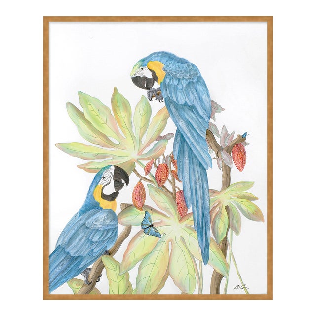 Forever and a Day by Allison Cosmos in Gold Framed Paper, Medium Art Print For Sale