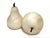 Hand-Carved Alabaster Fruit Sculptures Pear and Apple Collectible 1980s For Sale - Image 4 of 13