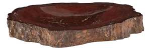 Maitland-Smith Large Red Petrified Bowl