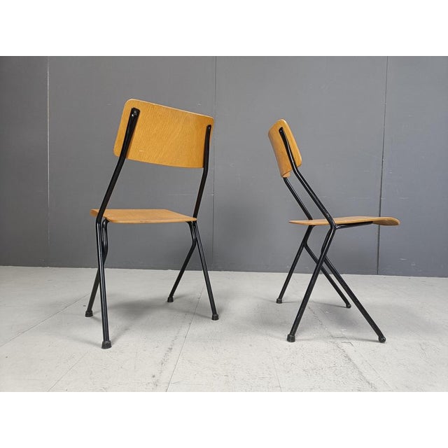 Postmodern Plywood Dining Chairs, 1970s, Set of 6 For Sale - Image 9 of 12